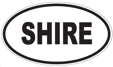 SHIRE - Oval Magnet
