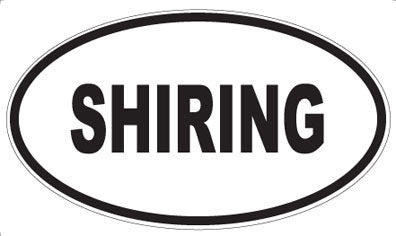 SHIRING - Oval Sticker