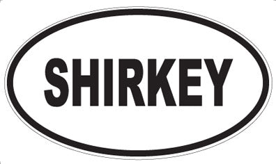 SHIRKEY - Oval Magnet