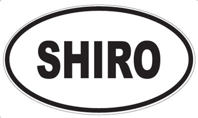 SHIRO - Oval Sticker