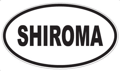 SHIROMA - Oval Sticker