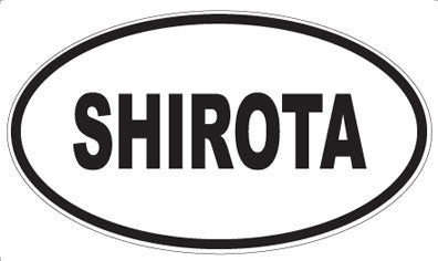 SHIROTA - Oval Sticker