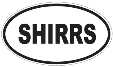 SHIRRS - Oval Sticker