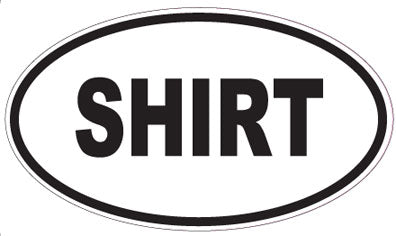 SHIRT - Oval Sticker