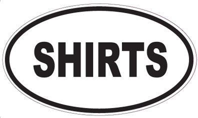 SHIRTS - Oval Sticker