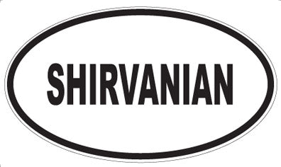 SHIRVANIAN - Oval Sticker