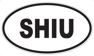 SHIU - Oval Sticker