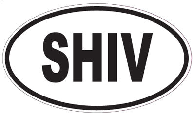 SHIV - Oval Sticker