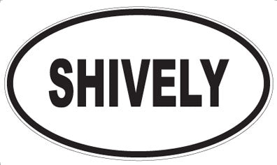 SHIVELY - Oval Sticker