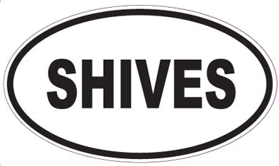 SHIVES - Oval Sticker