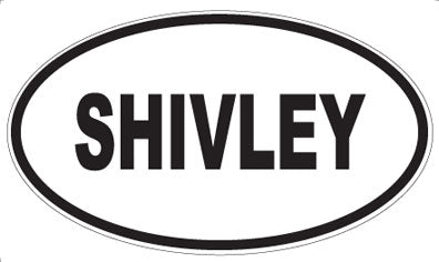SHIVLEY - Oval Sticker