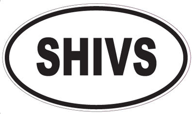 SHIVS - Oval Sticker
