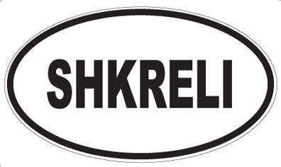 SHKRELI - Oval Sticker
