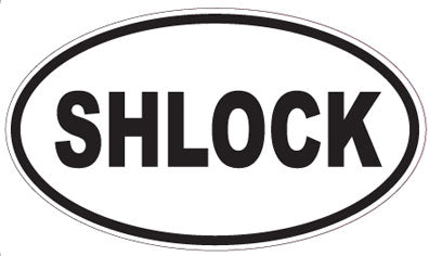 SHLOCK - Oval Sticker