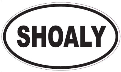 SHOALY - Oval Sticker