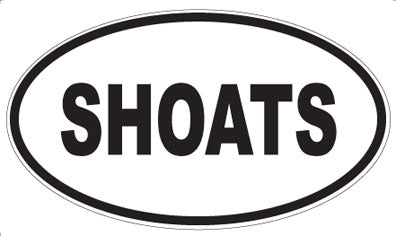 SHOATS - Oval Magnet