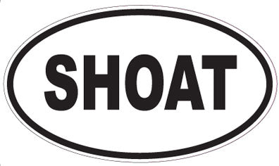 SHOAT - Oval Magnet