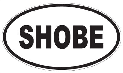 SHOBE - Oval Sticker