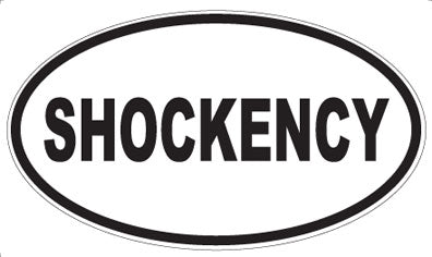 SHOCKENCY - Oval Sticker