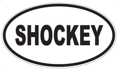 SHOCKEY - Oval Sticker