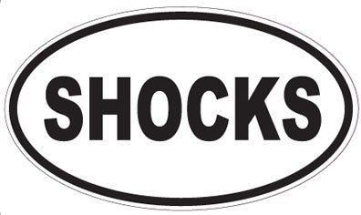 SHOCKS - Oval Sticker