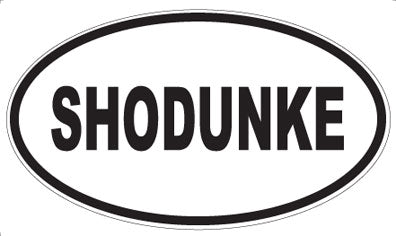 SHODUNKE - Oval Sticker