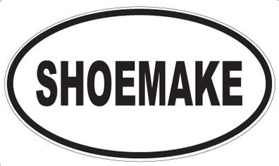 SHOEMAKE - Oval Sticker