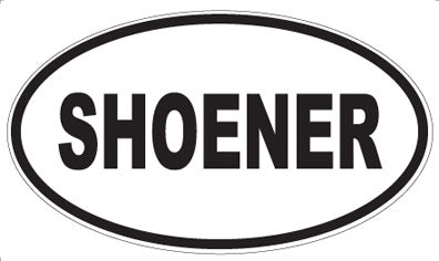 SHOENER - Oval Sticker