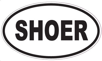 SHOER - Oval Sticker