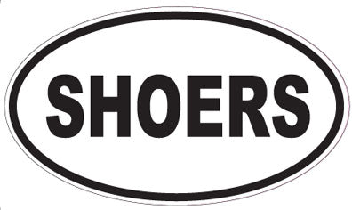 SHOERS - Oval Sticker
