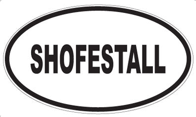 SHOFESTALL - Oval Sticker