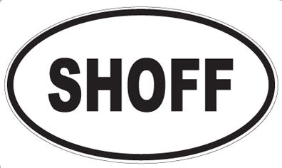 SHOFF - Oval Sticker