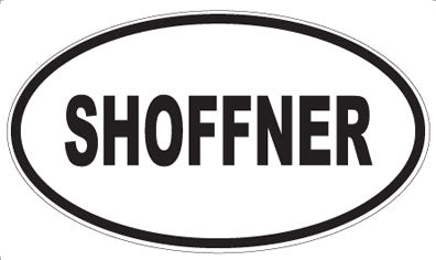 SHOFFNER - Oval Sticker