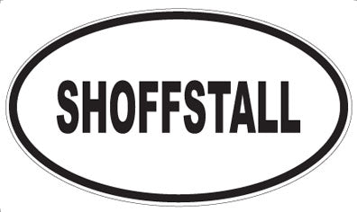 SHOFFSTALL - Oval Sticker