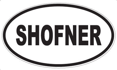 SHOFNER - Oval Magnet
