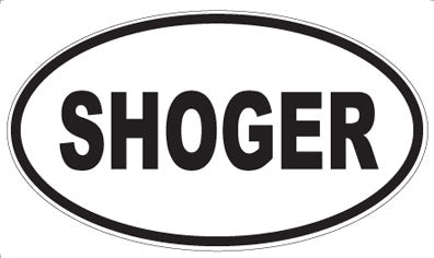 SHOGER - Oval Sticker