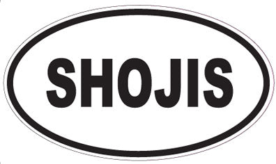 SHOJIS - Oval Sticker
