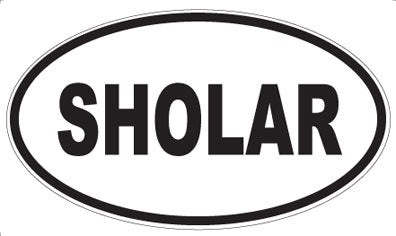 SHOLAR - Oval Sticker