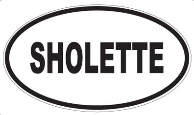 SHOLETTE - Oval Sticker