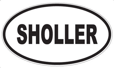 SHOLLER - Oval Sticker