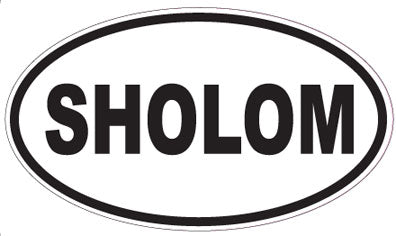 SHOLOM - Oval Sticker