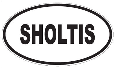 SHOLTIS - Oval Sticker