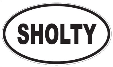 SHOLTY - Oval Sticker