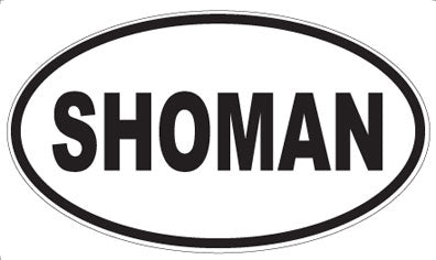 SHOMAN - Oval Sticker
