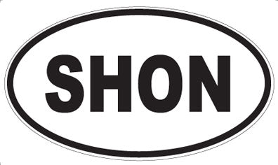 SHON - Oval Sticker
