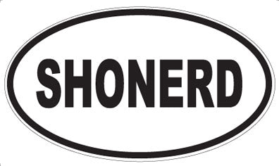 SHONERD - Oval Magnet