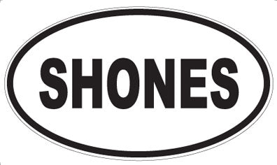 SHONES - Oval Sticker