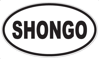 SHONGO - Oval Sticker