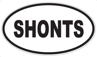 SHONTS - Oval Sticker