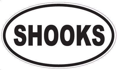SHOOKS - Oval Sticker